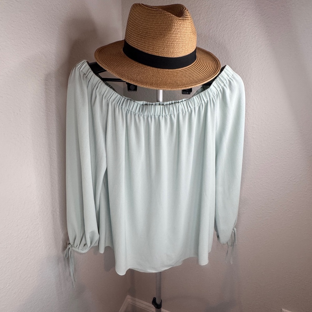 Vince Camuto Green 3/4 Sleeve Blouse (#249)